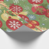 Christmas Gift Wrap Design Cadeaupapier (Hoek)