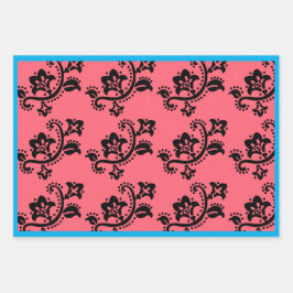 CHRISTMAS GIFT WRAP SHEET SCANDINAVIAN PATTERN INPAKPAPIER VEL