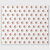 Christmas Gift Wrap Tortilla Santa Hat Cadeaupapier (Vlak)