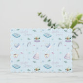 Christmas Gift Wrap with Festive Holiday Patterns Kaart (Staand voorkant)