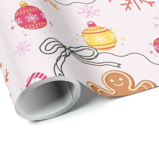 Christmas Gift Wrap with Gingerbread Cadeaupapier (Rol Hoek)