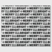Christmas Gift Wrapping Paper | Merry and Bright Cadeaupapier (Vlak)
