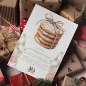 Christmas Gift Wrapping Party Waterverf Cookie Kaart
