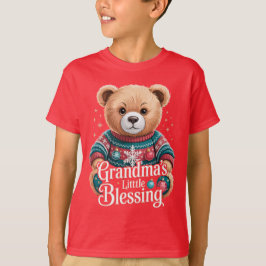 Christmas Gifts for Grandkids Grandma’s Blessing T-shirt