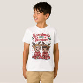 Christmas Gifts for Grandkids Reindeer Shirt (Voorkant volledig)