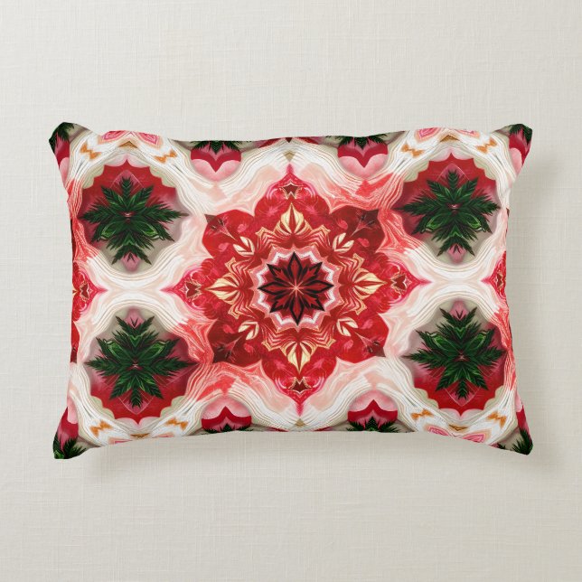 Christmas Gifts Frequency Abstract Winter Cushion Accent Kussen (Voorkant)