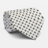 Christmas Gifts - Green, Red Men's Custom Necktie Stropdas (Opgerold)