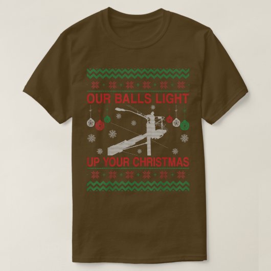 Christmas Gifts Ugly Christmas Sweater For Lineman T-shirt (Design voorkant)