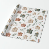 Christmas Gifts Wrapping Paper Cadeaupapier (Uitgerold)