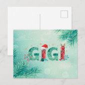 Christmas Gigi Briefkaart (Voorkant / Achterkant)