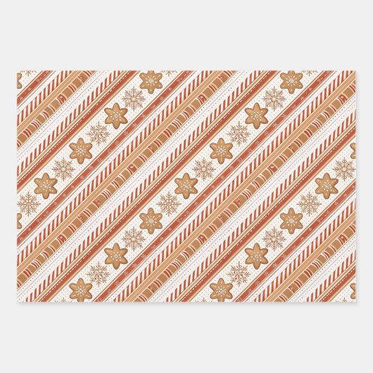 Christmas Ginger Bread Cookies Inpakpapier Vel (Voorkant 2)