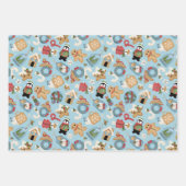 Christmas Ginger Bread Gift Wrap Inpakpapier Vel (Voorkant)