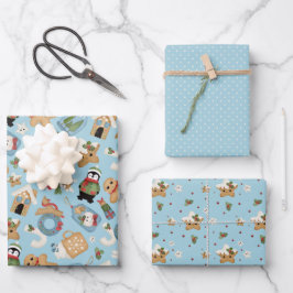 Christmas Ginger Bread Gift Wrap Inpakpapier Vel