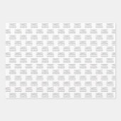 CHRISTMAS GINGER BREAD HOUSE CUSTOM MONOGRAM INPAKPAPIER VEL (Voorkant 2)