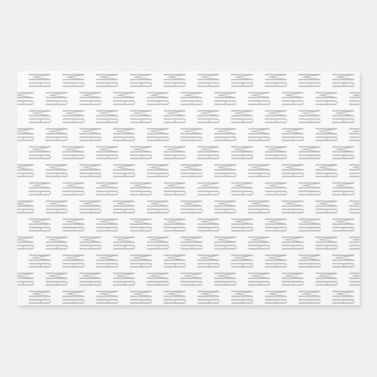 CHRISTMAS GINGER BREAD HOUSE CUSTOM MONOGRAM INPAKPAPIER VEL (Voorkant 2)