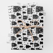 CHRISTMAS GINGER BREAD HOUSE CUSTOM MONOGRAM INPAKPAPIER VEL (In situ)