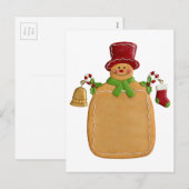 Christmas Ginger Bread Man Briefkaart (Voorkant / Achterkant)