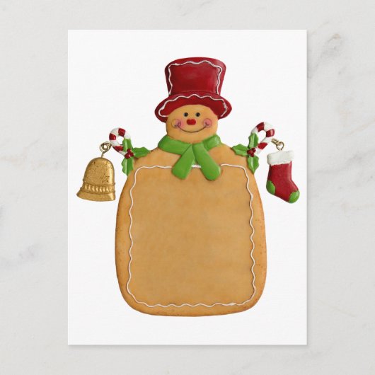 Christmas Ginger Bread Man Briefkaart (Voorkant)