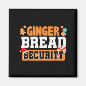 Christmas Ginger Bread Man Dads Cookie Baking Crew Magneet (Voorkant)