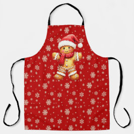 Christmas Gingerbread Apron. Schort