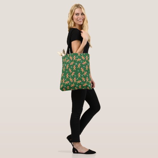 Christmas Gingerbread Baby Cookies Print Tote Bag (Op model)