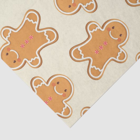 Christmas Gingerbread Baby Gift Wrapping Paper Tissuepapier (Detail)
