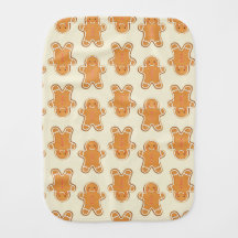Christmas Gingerbread Baby Printed Burp Cloth