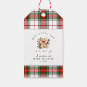 Christmas Gingerbread Baby Shower  Cadeaulabel (Achterkant)