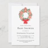 Christmas Gingerbread Baby shower Kaart (Voorkant)