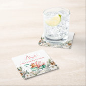 Christmas Gingerbread Baby Shower Kartonnen Onderzetters (Insitu)