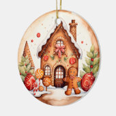 Christmas gingerbread bericht toevoegen waterverf keramisch ornament (Links)