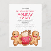 Christmas Gingerbread Cacao Invitation Briefkaart (Voorkant)