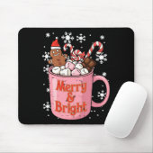Christmas Gingerbread Cocoa Merry Bright Xmas Wome Muismat (Met muis)