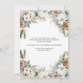 Christmas Gingerbread Cookie Baby Shower Kaart (Achterkant)