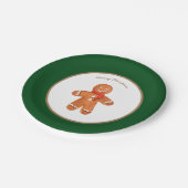 Christmas Gingerbread Cookie Papieren Bordje (Gekanteld)