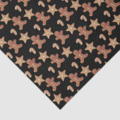 Christmas Gingerbread Cookie Pattern Tissuepapier (Detail)