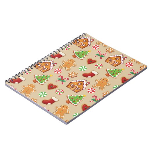 Christmas Gingerbread Cookies Planner Noterbook Notitieboek (Linkerzijde)