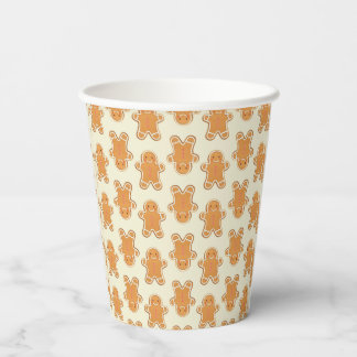 Christmas gingerbread cookies printed paper cups papieren bekers