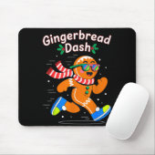 Christmas Gingerbread Dash Running Runner Xmas Mar Muismat (Met muis)