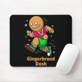 Christmas Gingerbread Dash Running Runner Xmas Mar Muismat (Met muis)