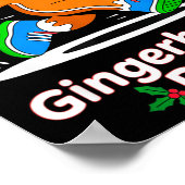 Christmas Gingerbread Dash Running Runner Xmas Mar Poster (Hoek)