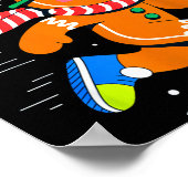 Christmas Gingerbread Dash Running Runner Xmas Mar Poster (Hoek)