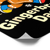 Christmas Gingerbread Dash Running Runner Xmas Mar Poster (Hoek)