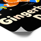 Christmas Gingerbread Dash Running Runner Xmas Mar Poster (Hoek)