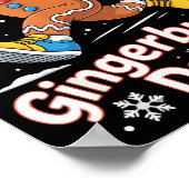 Christmas Gingerbread Dash Running Runner Xmas Mar Poster (Hoek)