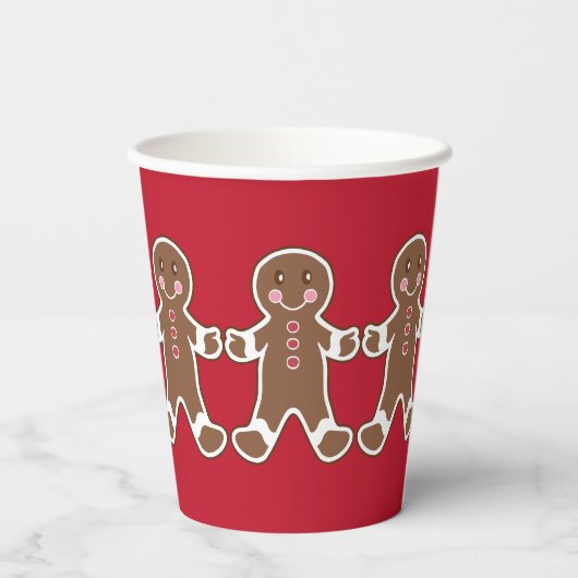 Christmas Gingerbread Holiday Coffee Drink Papieren Bekers (Achterkant)