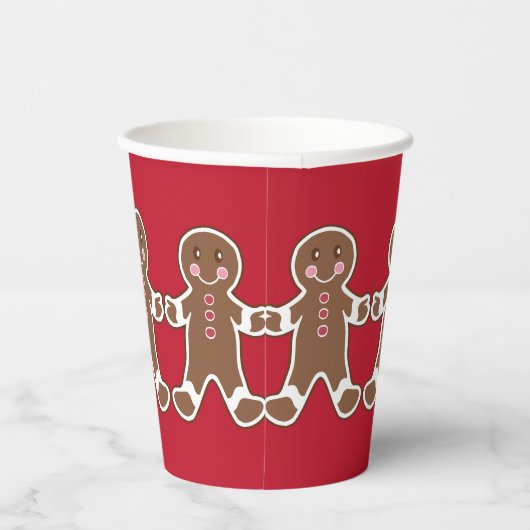 Christmas Gingerbread Holiday Coffee Drink Papieren Bekers (Rechts)