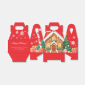 Christmas Gingerbread House Bedankdoosjes (Uitgevouwen)