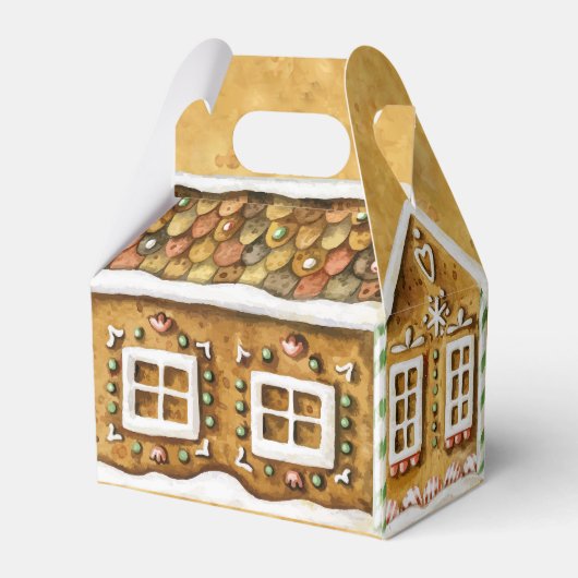 Christmas Gingerbread House Bedankdoosjes (Achterkant)