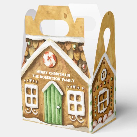 Christmas Gingerbread House Bedankdoosjes (Geopend)
